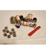 Lot 21 Corticelli Coats Antique Vintage Sewing Thread Wood Spools Metal ... - €14,45 EUR Lot 21 Corticelli Coats Antique Vintage Sewing Thread Wood Spools Metal ... - €14,45 EUR