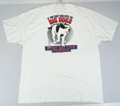 New Big Dogs t-Shirt Crew Neck Can&#39;t Run Stay on Porch USA XXL Vintage 2001 - £18.71 GBP