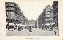 Paris France~Avenue De L&#39;opera~Postcard - £5.08 GBP