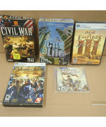Video Game Lot for PC Windows CD ROM Mixed Titles Civil War Age of Empir... - £23.59 GBP