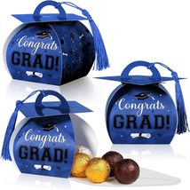 Graduation Cap Gift Box Party Favors Decorations, 60 Pcs Graduation Centerpieces - £21.82 GBP