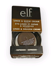 e.l.f. Lock On Liner And Brow Cream Lines Eyes &amp; Defines Eyebrows Espres... - £8.47 GBP