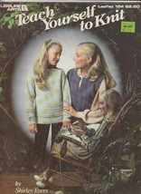 Leisure Arts Teach Yourself to Knit Pattern Leaflet 154 - $6.89