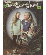Leisure Arts Teach Yourself to Knit Pattern Leaflet 154 - £5.44 GBP