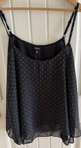Torrid Womens Top Size 4 Black Stars Print w/Straps Back Slit Sleeveless - $29.99