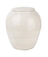 Stunning Handcrafted Crackle Raku Pottery Vessel Cremation Urn Handcraft... - £210.26 GBP+