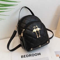 Mini Backpack for Women Cute Swan Hanging Embroidery Small Backpack Purse Girls  - £18.02 GBP