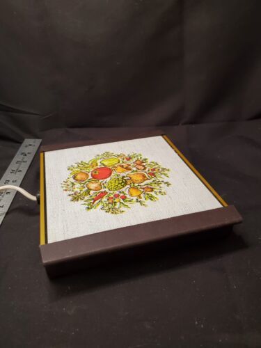 Vintage Warm-O-Tray Spice Of Life Vegetables Hot Plate Works Excellent Condition - $11.40