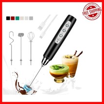 Versatile Hand Mixer with 3 Stainless Whisks - Perfect for Lattes &amp; Capp... - $41.57