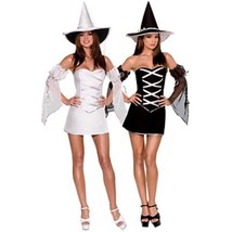 Dreamgirl - Women&#39;s Reversible Witch Costume - Black/White - Small - Which Witch - £20.75 GBP