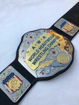 AWA World Heavyweight Wrestling Championship Belt Replica 4mm Zinc Dual Plated - £223.89 GBP