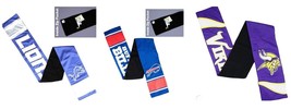 NFL Winter Scarf Jersey Material Team Logo W/Inside Zip Pocket New Pick ... - £10.13 GBP
