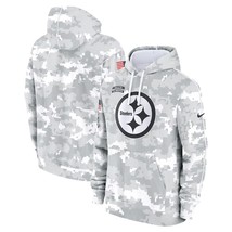 Mens White Camo Steelers 2024 Salute to Service Pullover Hoodie - Pittsb... - $69.90