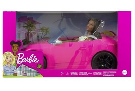 Barbie Convertible Car w/ African American Christie Fashion Doll Mattel - £33.45 GBP