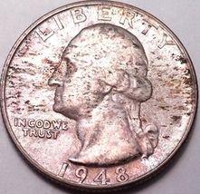 An item in the Everything Else category: 1948-S WASHINGTON QUARTER ORIGINAL TONING SCU08963...U.S.A COIN