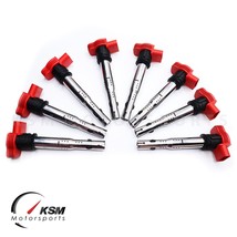 Set of 8 performance Red Ignition Coils For Audi R8 A8 Q7 S5 VW Touareg ... - £204.17 GBP