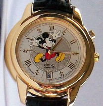 Disney Retired KINETIC seiko LADIES Mickey Mouse Watch! Brand-New! htf! Date! Un - £475.61 GBP