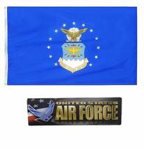 Wholesale Combo Set U.S. Air Force USAF 3x5 3x5 Flag and 5&quot; Magnet #4 Fade Res - £5.17 GBP