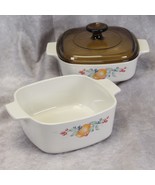 Corning Corelle Abundance Casseroles  1  1/2 and 1 liter with 1 Amber Lid - $24.49