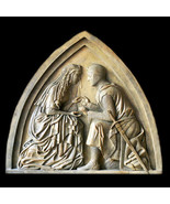 Sir Lancelot and Queen Guinevere plaque Sculpture Replica Reproduction - $692.01