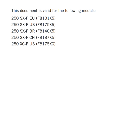 KTM 2024 - 250 SX-F XC-F - OWNERS MANUAL USER GUIDE Item image 2