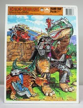 ORIGINAL Vintage 1988 Golden Dino Rides 8x11&quot; Tray Puzzle - $24.74