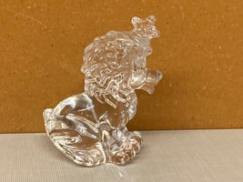 Princess House Tricycle Lion Figurine 24% Lead Crystal  Made in Germany - £7.11 GBP