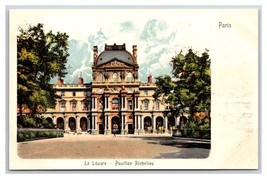 Pavillon Richelieu Le Louvre Paris France UNP UDB Postcard C19 - £4.05 GBP