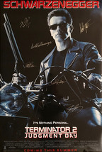 Terminator 2 Signed Movie Poster - $220.00