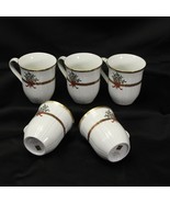 Mikasa Christmas Garden Mugs  4"  Lot of 5  Xmas - $594.63 MXN Mikasa Christmas Garden Mugs  4"  Lot of 5  Xmas - $594.63 MXN