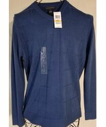 Via Europa ~ Men&#39;s Size Small ~ V Neck ~  Blueberry Color ~ Long Sleeve ... - $427.20 MXN