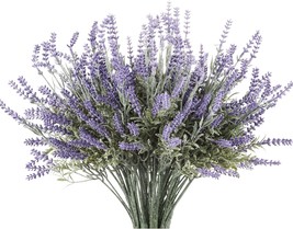 Butterfly Craze Artificial Lavender 4-Piece Bundle – Lifelike Faux Silk Plants - $44.99