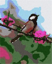 Pepita Needlepoint kit: Blossoms and A Bird, 7&quot; x 9&quot; - £41.69 GBP+