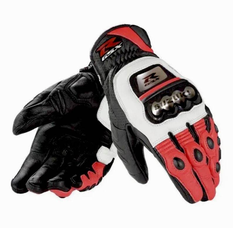 SUZUKI GSX COWHIDE Leather Motorcycle Motorbike Motogp Racing Leather Gl... - $69.99+