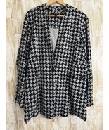 Torrid Houndstooth One-Button Blazer Jacket 4X Black Gray Size 4 Career ... - $1,115.81 MXN