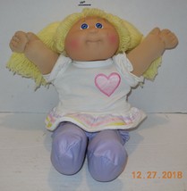 1985 Coleco Cabbage Patch Kids Plush Toy Doll CPK Xavier Roberts OAA Blonde Girl - £40.91 GBP