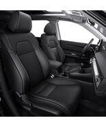 AOMSAZTO Black Faux Leather Seat Covers for Honda HR-V EX-L 2023-2026 Fu... - $122.55