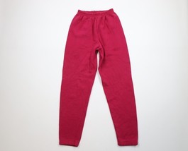 Vintage 90s Streetwear Womens Small Faded Blank Sweatpants Joggers Pink USA - $39.55