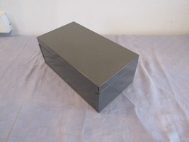 Buddy Products Metal Index Card File Box Recipes 12&quot; x 6.5&quot; x 4.5&quot; - £15.59 GBP