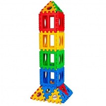 32 Pieces Big Waffle Block Set Kids Educational Stacking Building Toy - £121.60 GBP