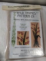 NEW Wild Thymes Pattern Wool Creation Kit Lilly #505 Block of month baskets - $57.00