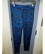 Old Navy Active Blue And Black Compression Leggings Size XL (14) Girl&#39;s EUC - £14.54 GBP