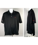 Trader Joe&#39;s Employee Polo Shirt Mens Large Cotton Black Ralph Lauren Go... - $34.60