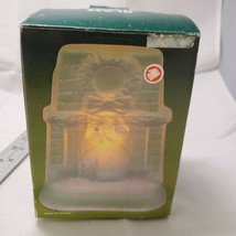 Clear Frosted Glass Fireplace Mantle Christmas Tea Light Votive Candle Holder 6&quot; - £7.46 GBP