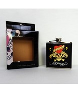 Ed Hardy Christian Audigier Love Kills Slowly Leather Wrapped Flask 6 oz NIB Y2K - €29,92 EUR