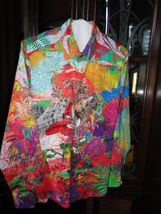 Robert Graham Garden Glory Long Sleeve Embroidered Shirt Size Medium image 3