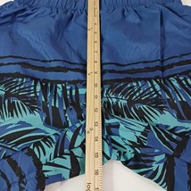 Open Trails Men's Blue Tropical Print Board Elastic Waist Short Swim Trunks Sz L image 12