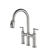 Spot-Free Pull-Down Bridge Kitchen Faucet - $292.67 CAD