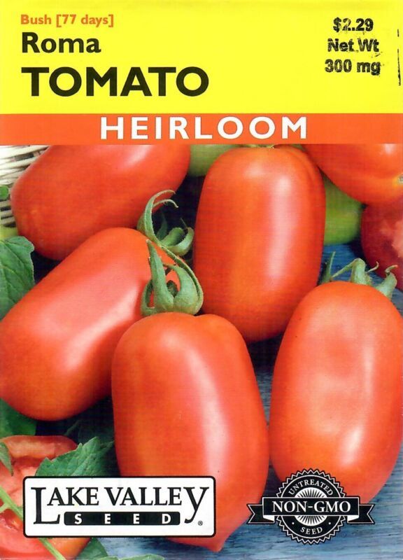 Best Tomato Roma Heirloom Vegetable Seeds Lake Valley  - $8.42