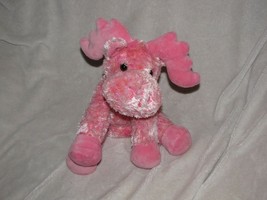 Wishpets plush Jimmies Pink speckled plush moose 2002 beanbag stuffed animal - $39.59